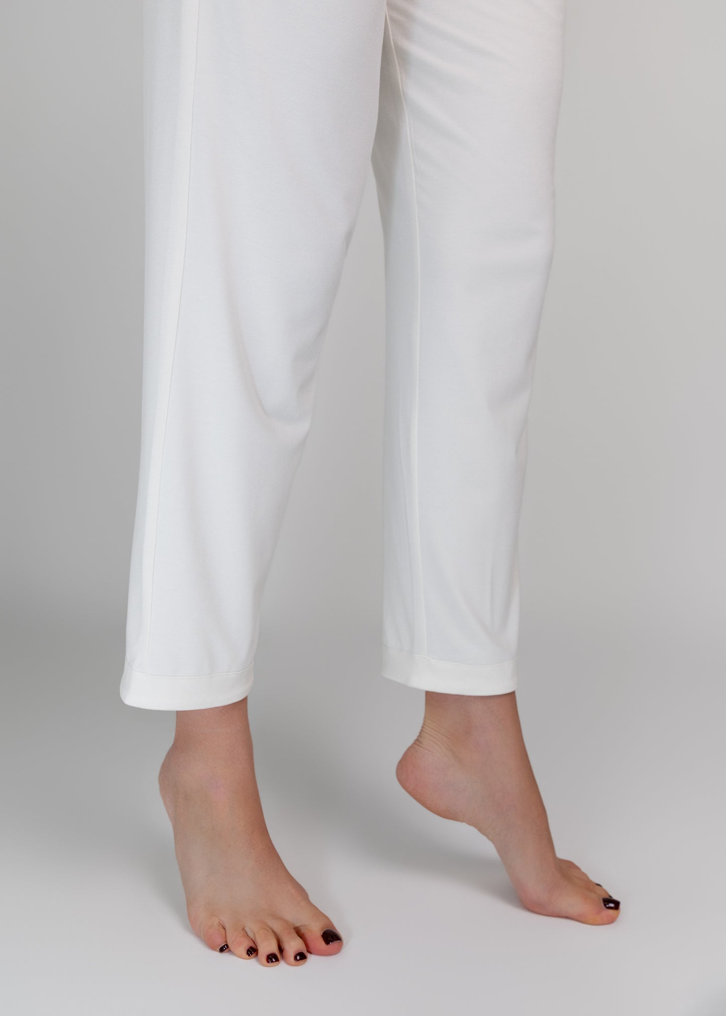 slim leg soft bamboo trousers 