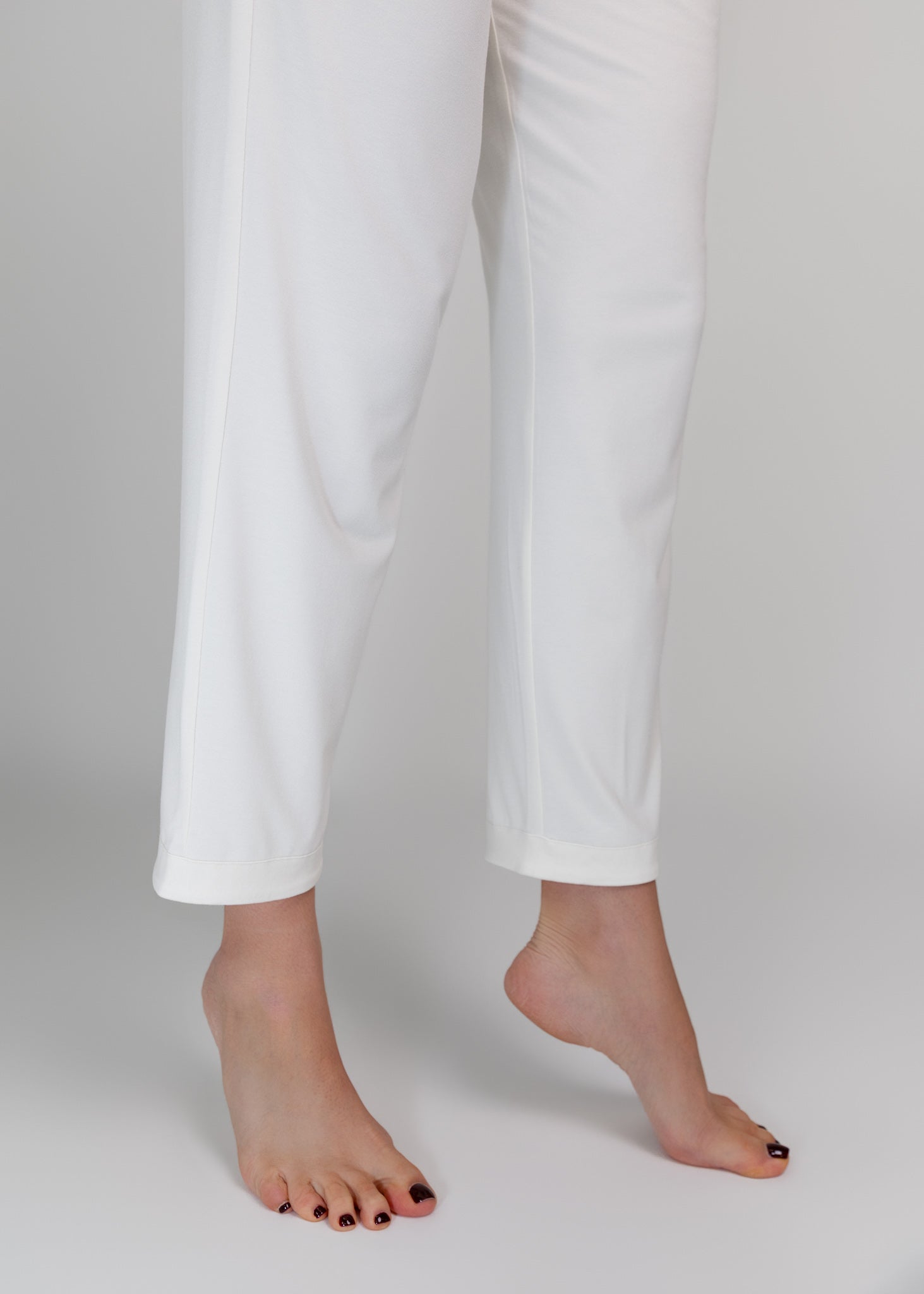 slim leg soft bamboo trousers 