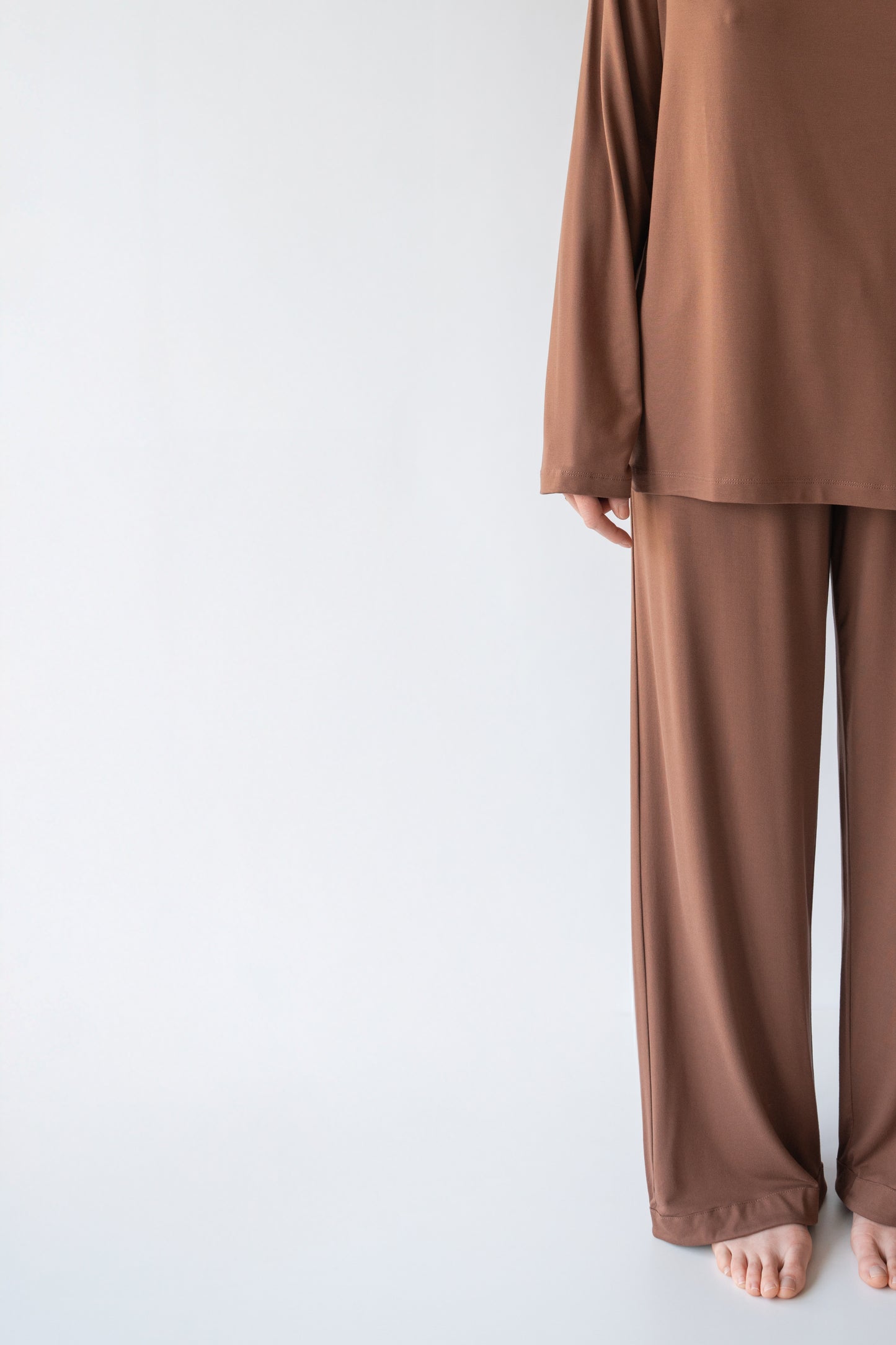 Wide leg bamboo pyjama bottoms