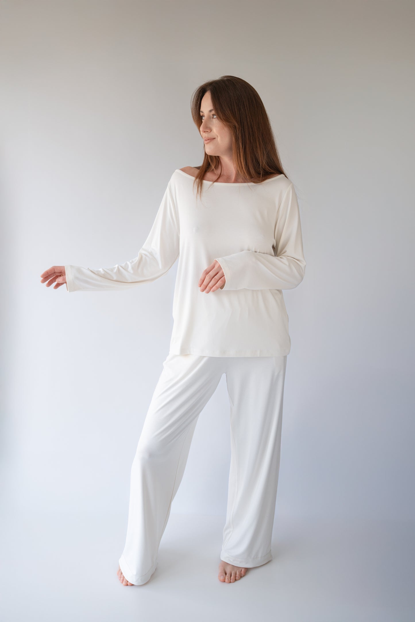 The Bamboo Wide-Leg Pyjama Trousers
