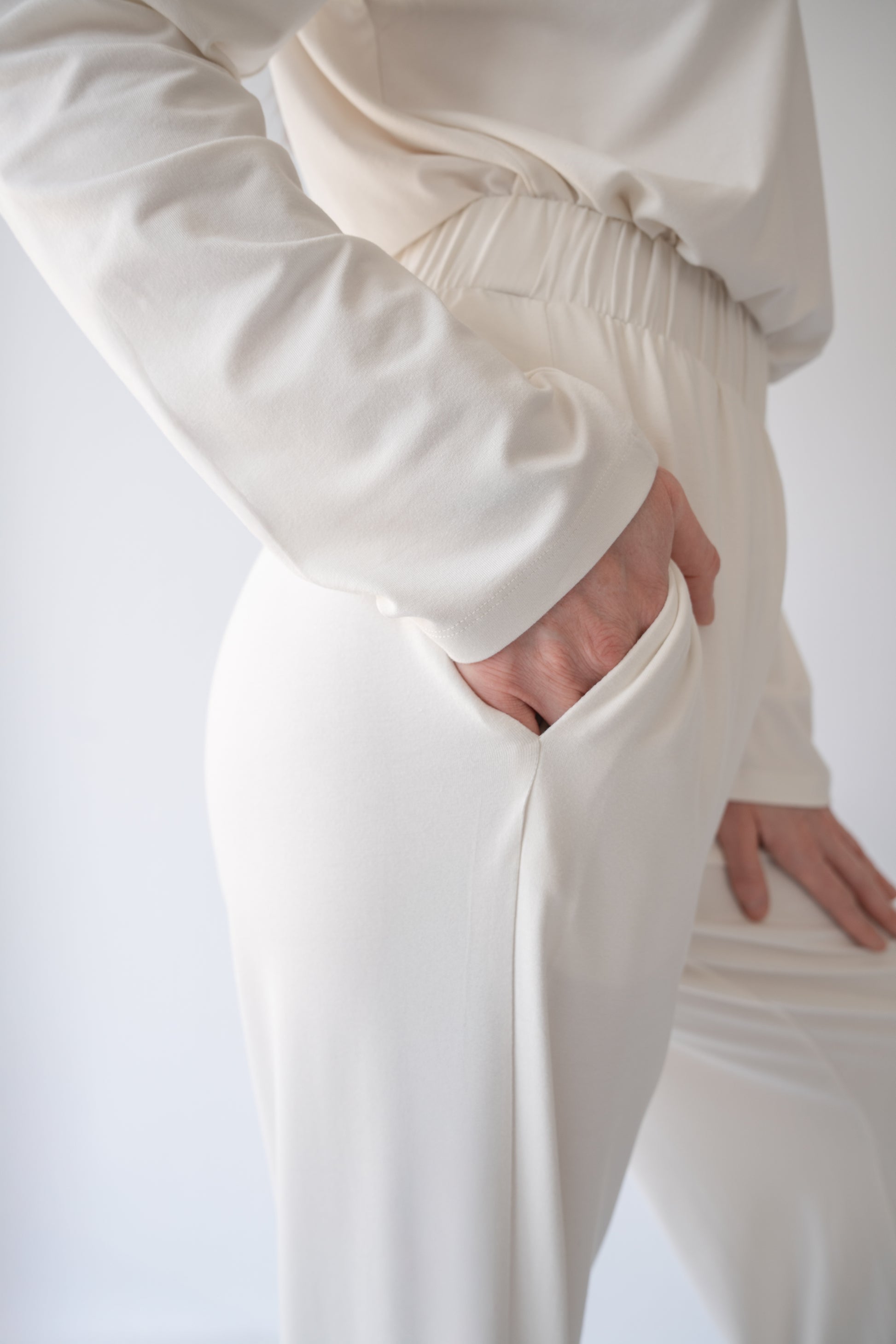 premium high waist bamboo pyjama trousers details